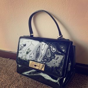 Authentic Black,Patent Leather Michael Kor Handbag